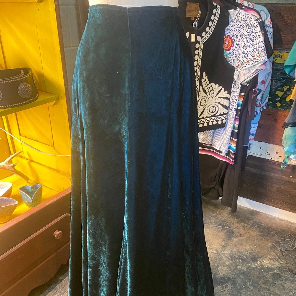 Green Floor Length Skirt